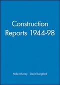 Cover: Construction Reports 1944-98 - Wiley