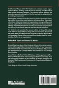 Cover: Behavioral Theory of the Firm - Wiley