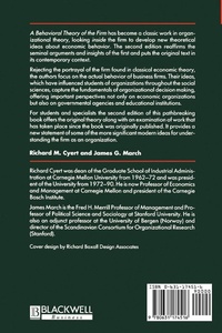 Enlarge image Cover: Behavioral Theory of the Firm - Wiley