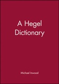 Cover: A Hegel Dictionary - Wiley