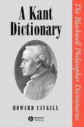 Cover: A Kant Dictionary - Wiley