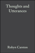 Cover: Thoughts and Utterances - Wiley