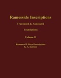 Cover: Ramesside Inscriptions - Blackwell Publishers