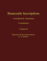 Enlarge image Cover: Ramesside Inscriptions - Blackwell Publishers