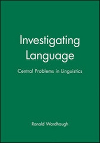 Enlarge image Cover: Investigating Language - Wiley