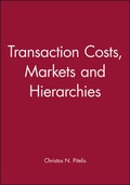 Cover: Transaction Costs, Markets and Hierarchies - Wiley