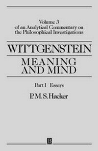 Enlarge image Cover: Wittgenstein: Meaning and Mind - Blackwell Publishers