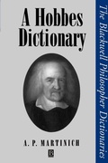 Cover: A Hobbes Dictionary - Wiley