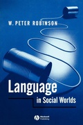 Cover: Language in Social Worlds - Wiley