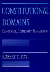 Enlarge image Cover: Constitutional Domains - Harvard University Press