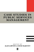 Cover: Case Studies in Public Services Management - Wiley