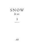 Cover: Snow - Allardyce, Barnett, Publishers