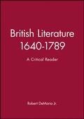 Cover: British Literature 1640-1789 - Wiley