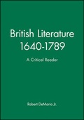 Cover: British Literature 1640-1789 - Wiley