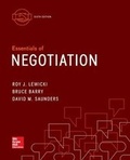 Cover: Essentials of Negotiation with Connect Access Card - Irwin/McGraw-Hill