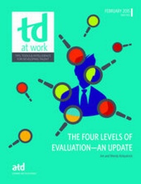 Enlarge image Cover: The Four Levels of Evaluation - An Update - ASTD Press