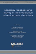 Cover: Scholarly Practices and Inquiry in the Preparation of Mathematics Teachers - Information Age Publishing