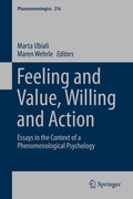 Cover: Feeling and Value, Willing and Action - Springer