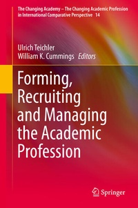 Enlarge image Cover: Forming, Recruiting and Managing the Academic Profession - Springer