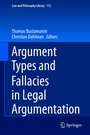 Cover: Argument Types and Fallacies in Legal Argumentation - Springer
