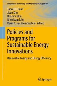 Enlarge image Cover: Policies and Programs for Sustainable Energy Innovations - Springer