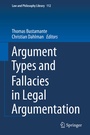 Cover: Argument Types and Fallacies in Legal Argumentation - Springer