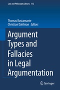 Cover: Argument Types and Fallacies in Legal Argumentation - Springer