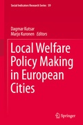 Cover: Local Welfare Policy Making in European Cities - Springer