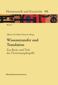 Cover: Wissenstransfer und Translation - R&ouml;hrig Universit&auml;tsverlag