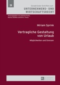 Cover: Vertragliche Gestaltung von Urlaub - Peter Lang Verlag