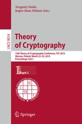 Cover: Theory of Cryptography - Springer