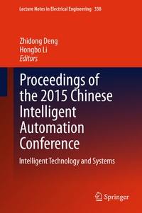 Abbildung von: Proceedings of the 2015 Chinese Intelligent Automation Conference - Springer