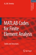 Cover: MATLAB Codes for Finite Element Analysis - Springer