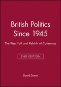 Cover: British Politics Since 1945 - Wiley