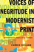 Cover: Voices of Negritude in Modernist Print - De Gruyter