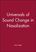 Cover: Universals of Sound Change in Nasalization - Wiley