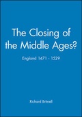 Cover: The Closing of the Middle Ages? - Wiley