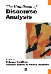Enlarge image Cover: The Handbook of Discourse Analysis - Wiley