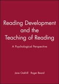 Cover: Reading Development and the Teaching of Reading - Wiley