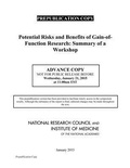 Cover: Potential Risks and Benefits of Gain-of-Function Research - National Academies Press