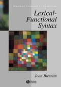 Cover: Lexical-functional Syntax - Blackwell Publishers