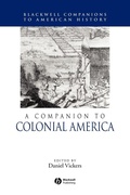 Cover: A Companion to Colonial America - Wiley