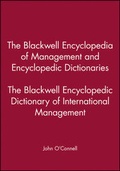 Cover: The Blackwell Encyclopedic Dictionary of International Management - Wiley