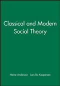 Cover: Classical and Modern Social Theory - Wiley