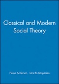 Cover: Classical and Modern Social Theory - Wiley