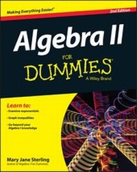 Enlarge image Cover: Algebra II For Dummies - Wiley