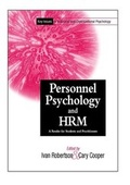Cover: Personnel Psychology and Human Resources Management - Wiley-Blackwell