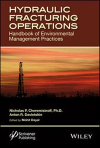 Enlarge image Cover: Hydraulic Fracturing Operations - Wiley-Scrivener