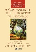 Cover: A Companion to the Philosophy of Language - Wiley