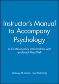 Cover: Instructor's Manual to Accompany Psychology - Wiley